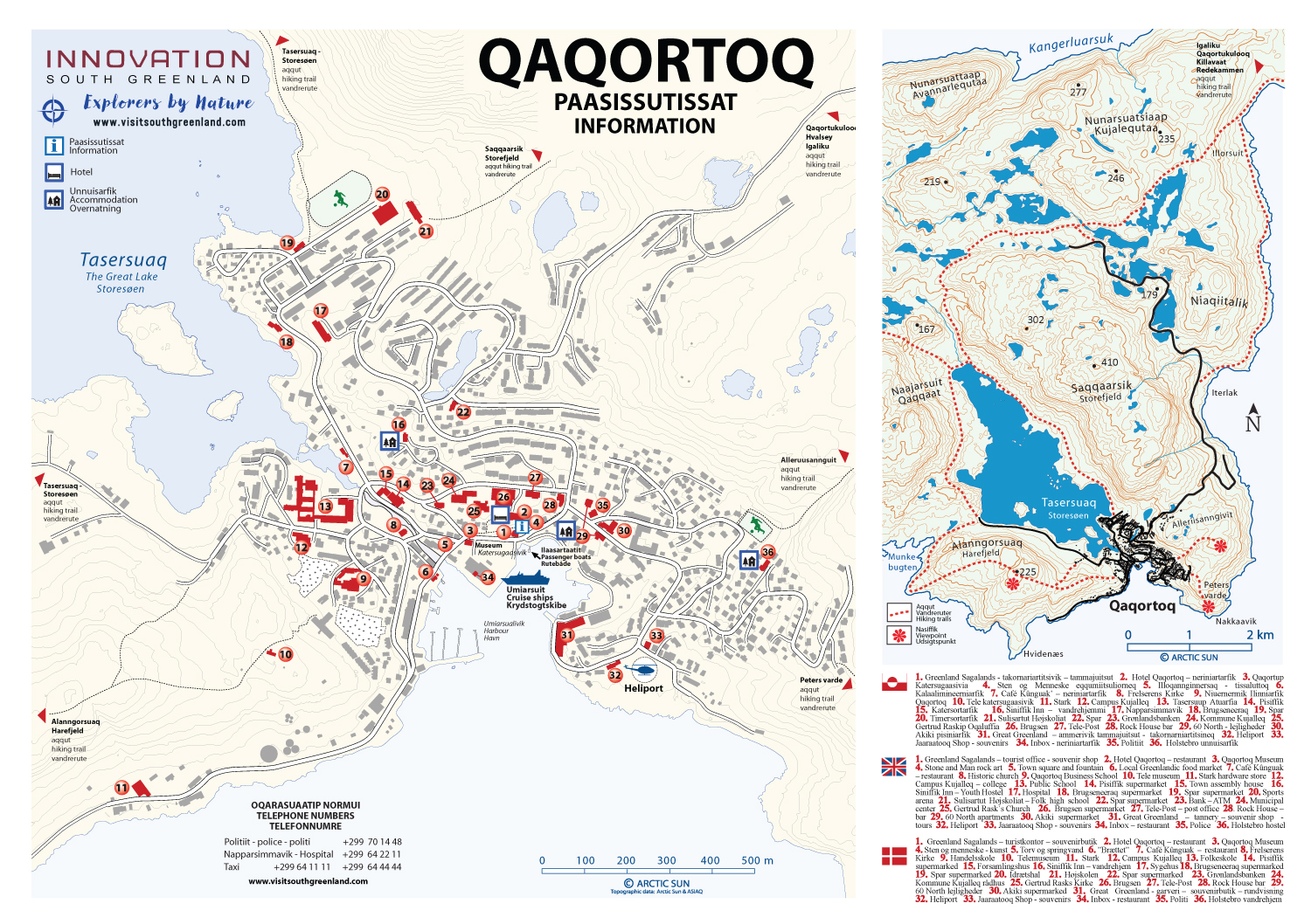 qaqortoq tourist map